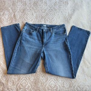 Lee Straight Leg Mid Rise Jeans 12 M